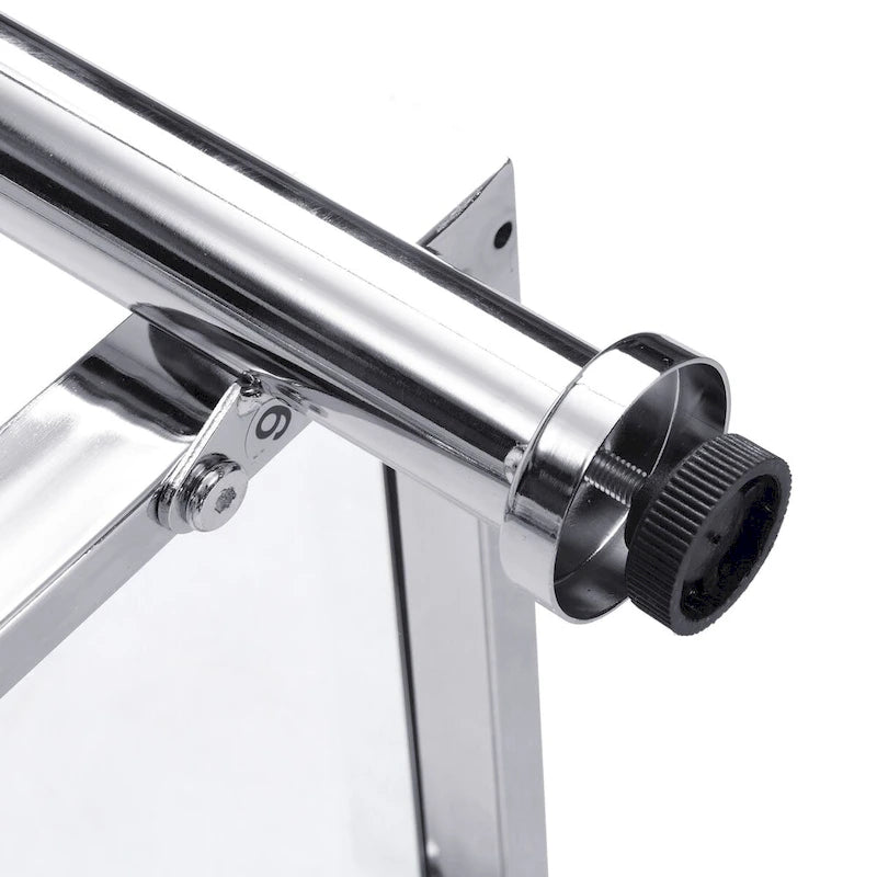 43.31 Chrome Glass Sofa Table, Acrylic Side Table, Console Table for Living Room& Bedroom