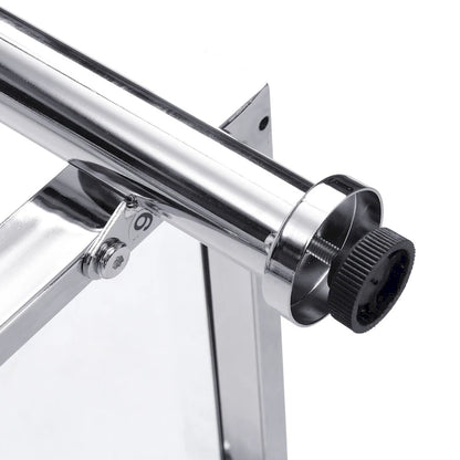 43.31 Chrome Glass Sofa Table, Acrylic Side Table, Console Table for Living Room& Bedroom