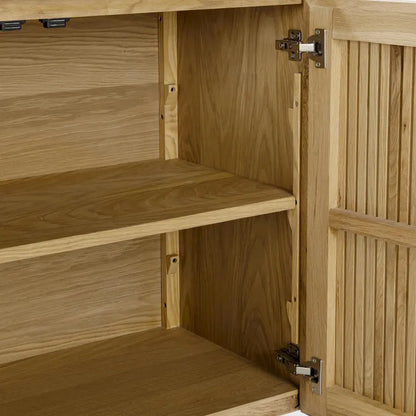 Classic Home Roya Oak Veneer Sideboard Buffet