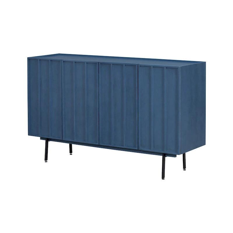 Sideboard Wooden Cabinet with 4 Doors Suitable for Living Rooms