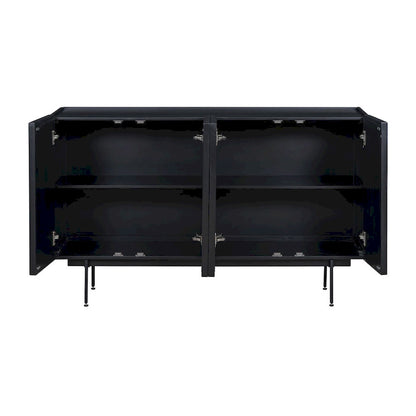 Sideboard Wooden Cabinet with 4 Doors Suitable for Living Rooms