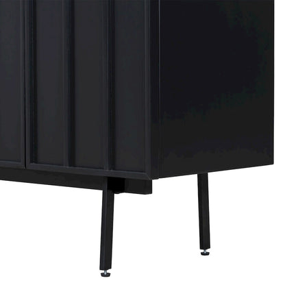 Sideboard Wooden Cabinet with 4 Doors Suitable for Living Rooms