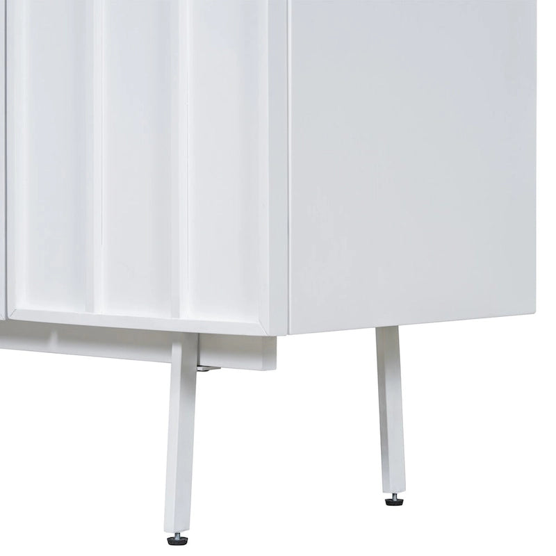 Sideboard Wooden Cabinet with 4 Doors Suitable for Living Rooms