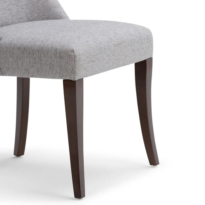 WYNDENHALL Haley Contemporary 9 Pc Dining Set with 8 Upholstered Dining Chairs and 54 inch Wide Table