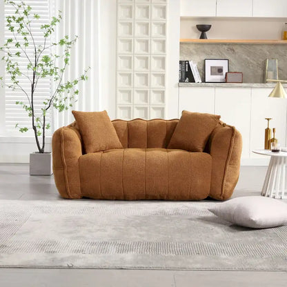 Roomfitters Soft Beanbag Chair with High Resilience Foam Core  Comfortable Square Recliner Sofa for Gaming, Watching TV