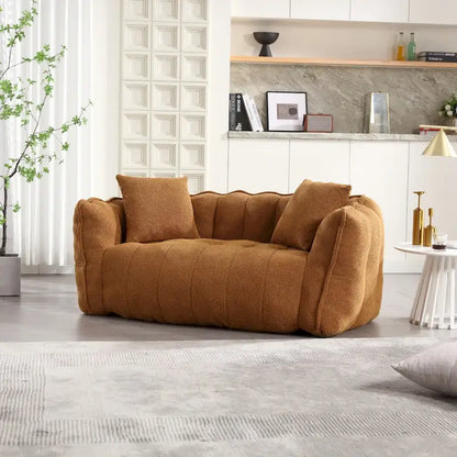 Roomfitters Soft Beanbag Chair with High Resilience Foam Core  Comfortable Square Recliner Sofa for Gaming, Watching TV