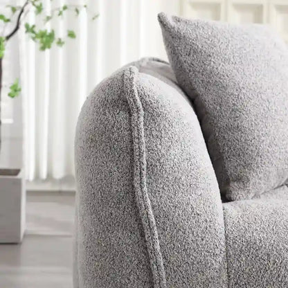 Roomfitters Soft Beanbag Chair with High Resilience Foam Core  Comfortable Square Recliner Sofa for Gaming, Watching TV