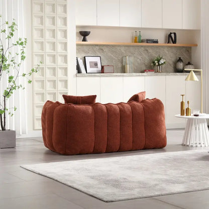 Roomfitters Soft Beanbag Chair with High Resilience Foam Core  Comfortable Square Recliner Sofa for Gaming, Watching TV