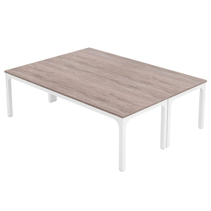 6.5FT Conference Meeting Seminar Business Table Set for 8-12 Person (Set of 2)