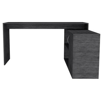 Lyncliff 1-Drawer 2-Shelf L-Shaped Office Desk Smokey OakHigh quality and durable