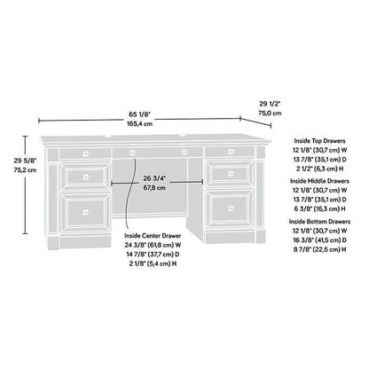 Sauder Palladia Collection Executive Desk
