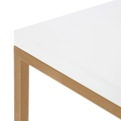 Kate and Laurel Kaya Wood and Metal Coffee Table - 28x28x18