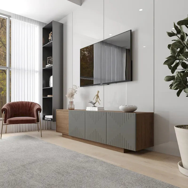 Nexera Riva TV Stand for TVs up to 80 inches