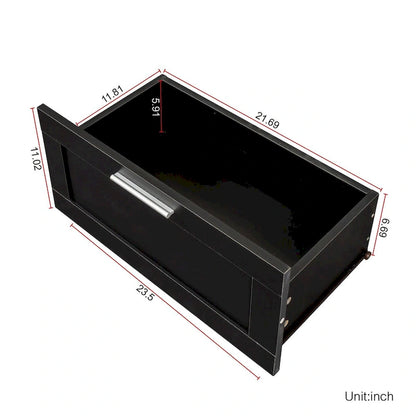 Modern minimalist TV cabinet 80 inch TV stand, open locker