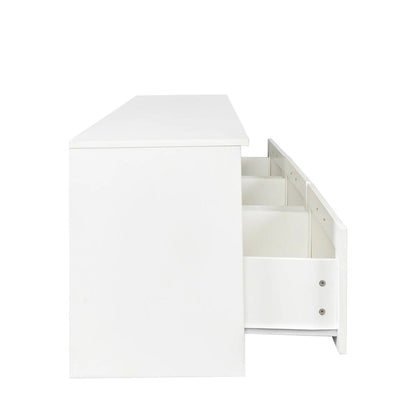 Modern minimalist TV cabinet 80 inch TV stand, open locker