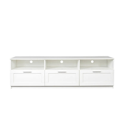 Modern minimalist TV cabinet 80 inch TV stand, open locker