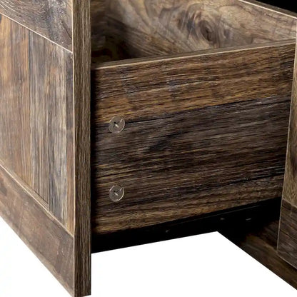 Modern minimalist TV cabinet 80 inch TV stand, open locker