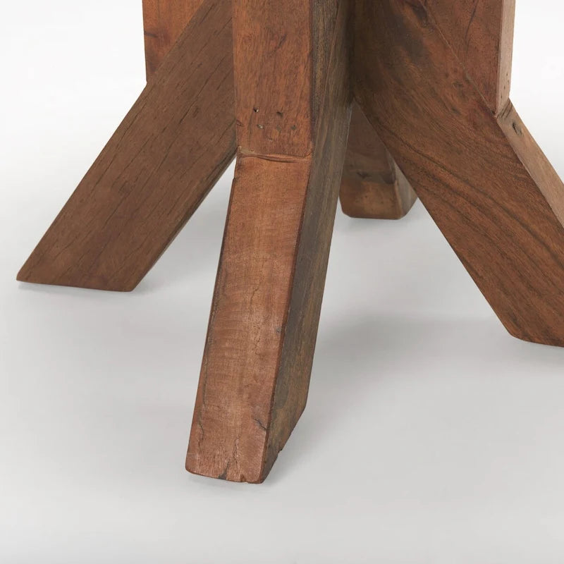 Heidi Reclaimed Brown Wooden End Table - 25.8L x 25.8W x 26.0H