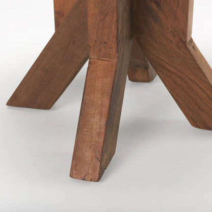Heidi Reclaimed Brown Wooden End Table - 25.8L x 25.8W x 26.0H