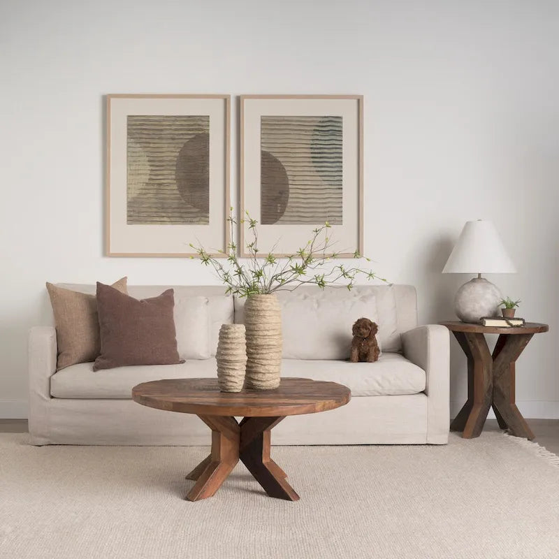 Heidi Reclaimed Brown Wooden End Table - 25.8L x 25.8W x 26.0H