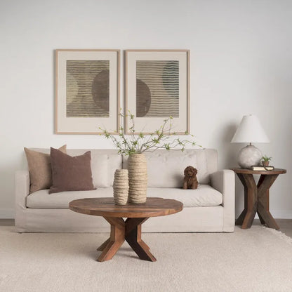Heidi Reclaimed Brown Wooden End Table - 25.8L x 25.8W x 26.0H