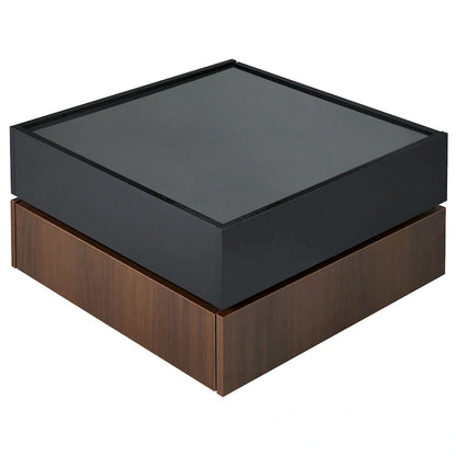 Rotating Coffee Table with 2 Drawers
