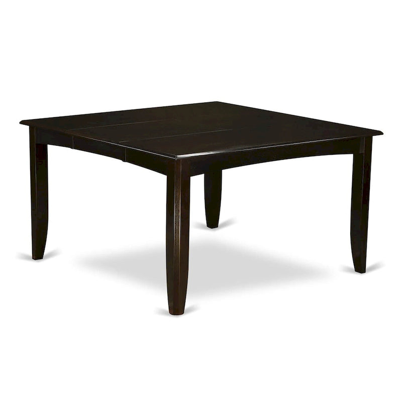East West Furniture Dining Table Set Includes a Square Table with Butterfly Leaf and Dining Chairs (Chair Seat Type Options)