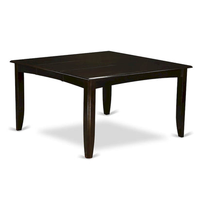 East West Furniture Dining Table Set Includes a Square Table with Butterfly Leaf and Dining Chairs (Chair Seat Type Options)