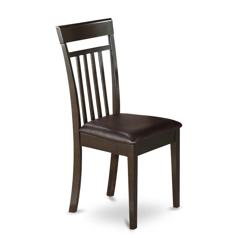 East West Furniture Dining Table Set Includes a Square Table with Butterfly Leaf and Dining Chairs (Chair Seat Type Options)