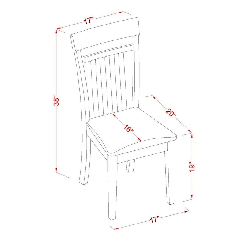 East West Furniture Dining Table Set Includes a Square Table with Butterfly Leaf and Dining Chairs (Chair Seat Type Options)