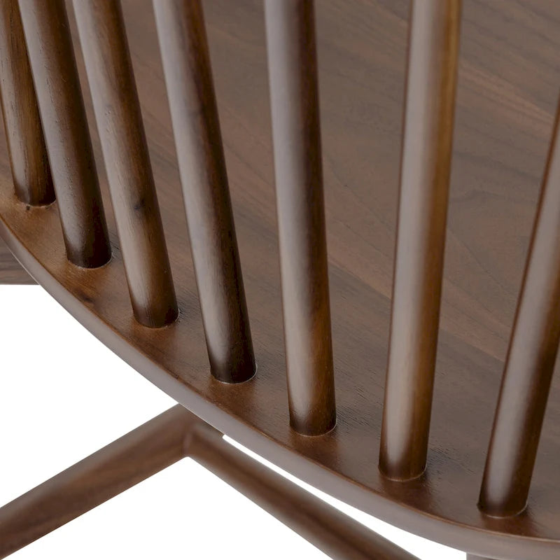 Poly & Bark Ligna Dining Chair - Spindled Bark with Solid Wood Frame