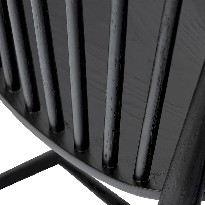 Poly & Bark Ligna Dining Chair - Spindled Bark with Solid Wood Frame