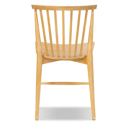 Poly & Bark Ligna Dining Chair - Spindled Bark with Solid Wood Frame