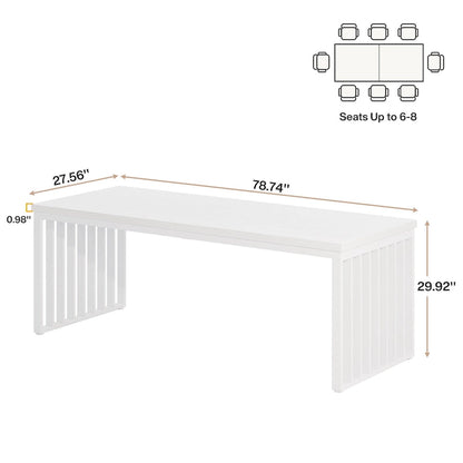6.5ft Rectangular Conference Meeting Table for Home Office