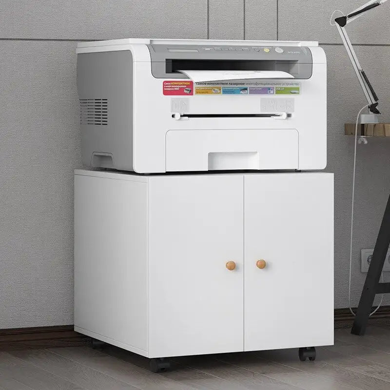 Office furniture Copier Cabinet 2 door steel copier stand mobile pedestal file Printer Stand
