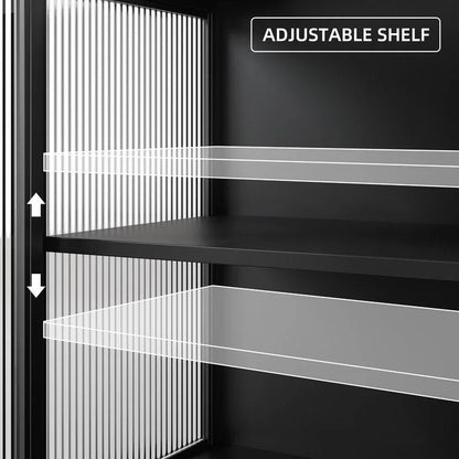 Glass side cabinet