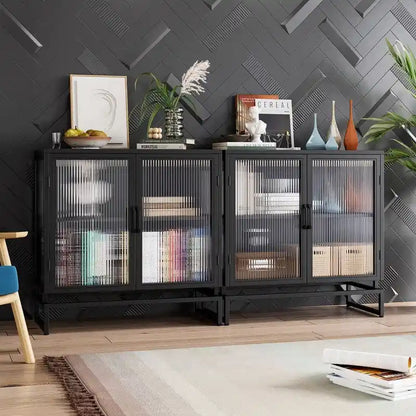 Glass side cabinet