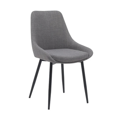 Porthos Home Orin Fabric Dining Chairs with Steel Legs, Set of 2