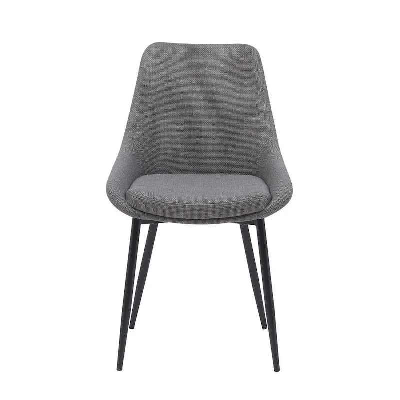 Porthos Home Orin Fabric Dining Chairs with Steel Legs, Set of 2