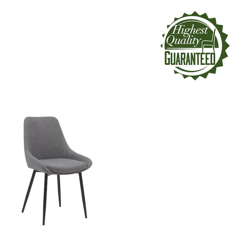 Porthos Home Orin Fabric Dining Chairs with Steel Legs, Set of 2