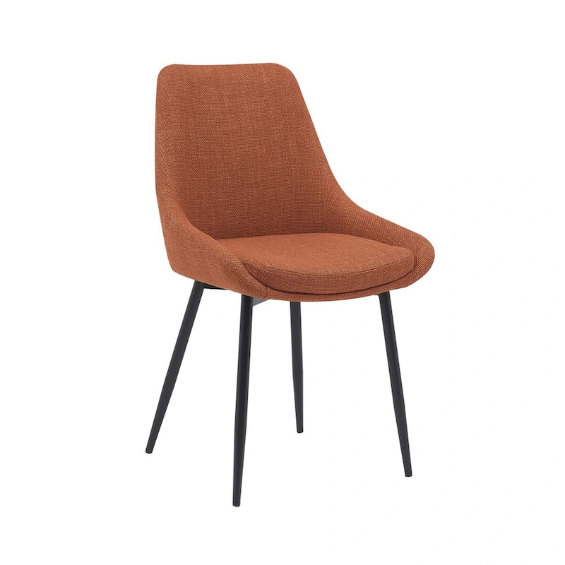 Porthos Home Orin Fabric Dining Chairs with Steel Legs, Set of 2