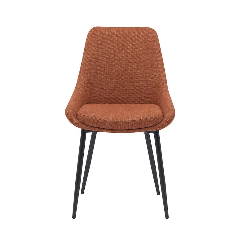 Porthos Home Orin Fabric Dining Chairs with Steel Legs, Set of 2