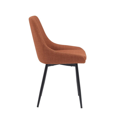 Porthos Home Orin Fabric Dining Chairs with Steel Legs, Set of 2