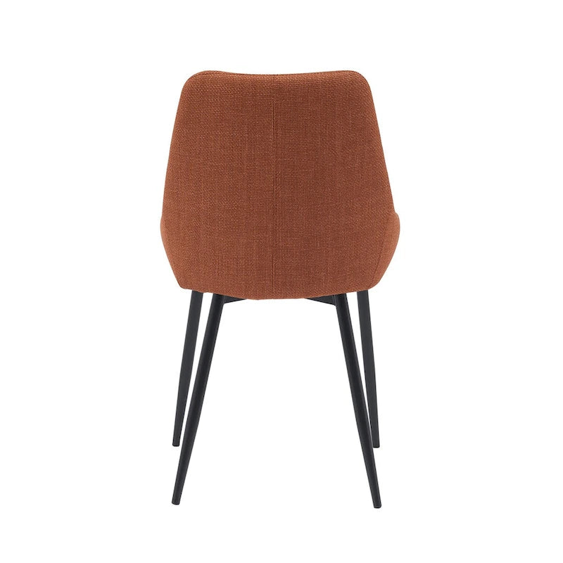 Porthos Home Orin Fabric Dining Chairs with Steel Legs, Set of 2
