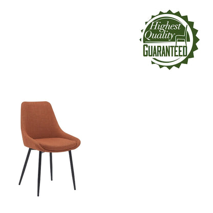 Porthos Home Orin Fabric Dining Chairs with Steel Legs, Set of 2
