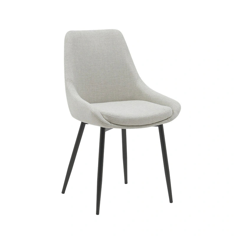 Porthos Home Orin Fabric Dining Chairs with Steel Legs, Set of 2