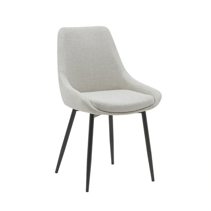 Porthos Home Orin Fabric Dining Chairs with Steel Legs, Set of 2