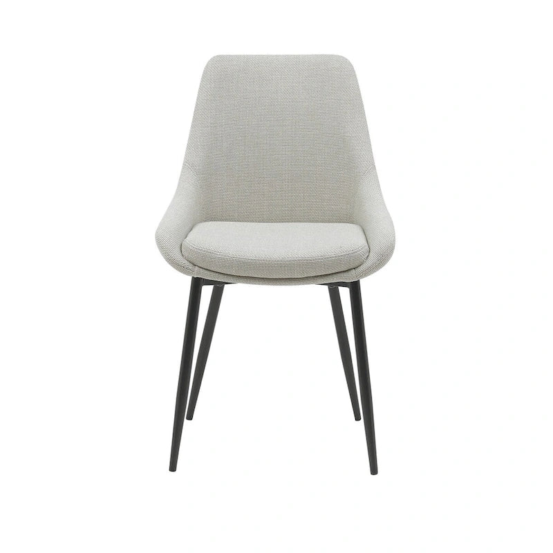 Porthos Home Orin Fabric Dining Chairs with Steel Legs, Set of 2