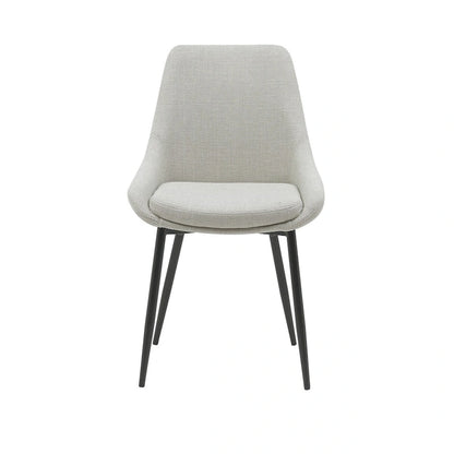 Porthos Home Orin Fabric Dining Chairs with Steel Legs, Set of 2