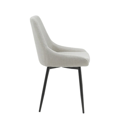 Porthos Home Orin Fabric Dining Chairs with Steel Legs, Set of 2